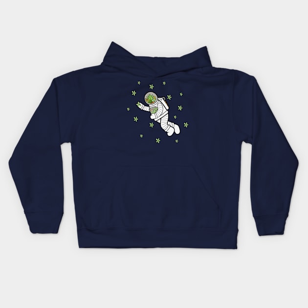 Astro Terrarium Kids Hoodie by evannave